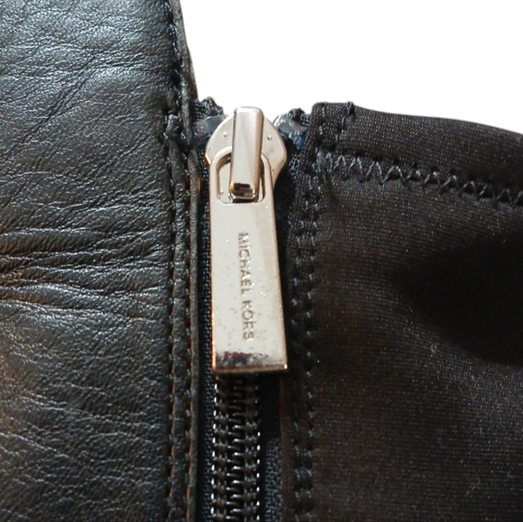 Michael Kors Bromley Black Riding Boots Women’s Knee High Leather Boots … - Picture 6 of 11